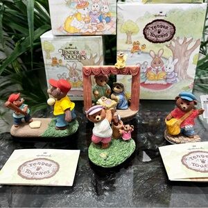 VINTAGE Hallmark Tender Touches Figurines SET OF 4
